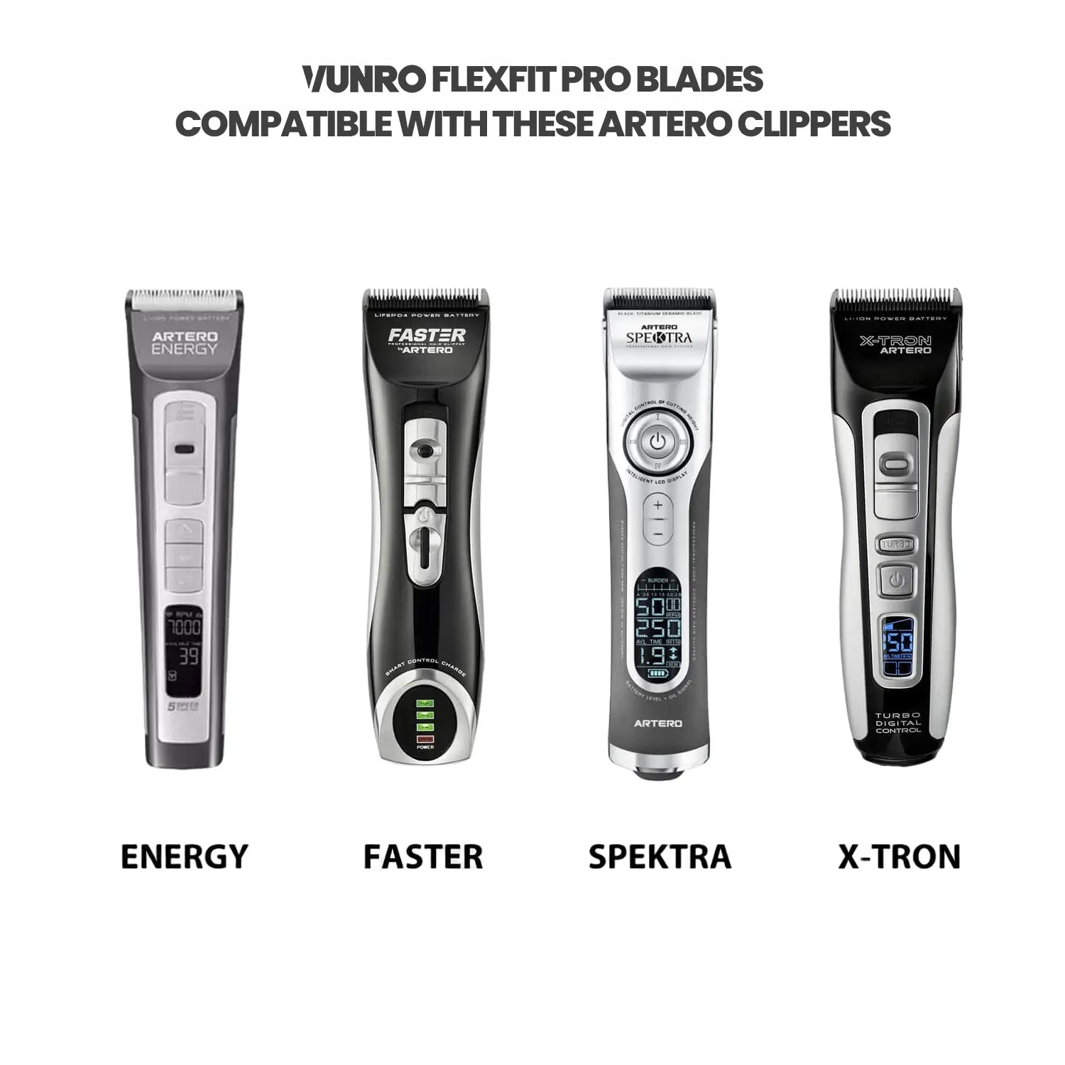 VUNRO PRO 4 in 1 Dog Trimmer Blade (0.3 mm - 1.5 mm)