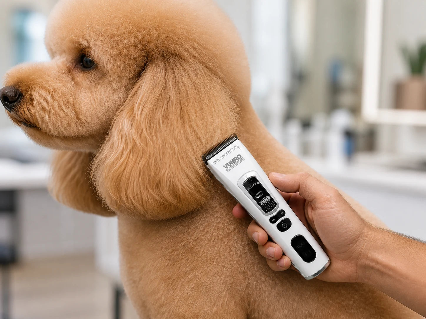 VUNRO PRO Trimmer being used for finishing work